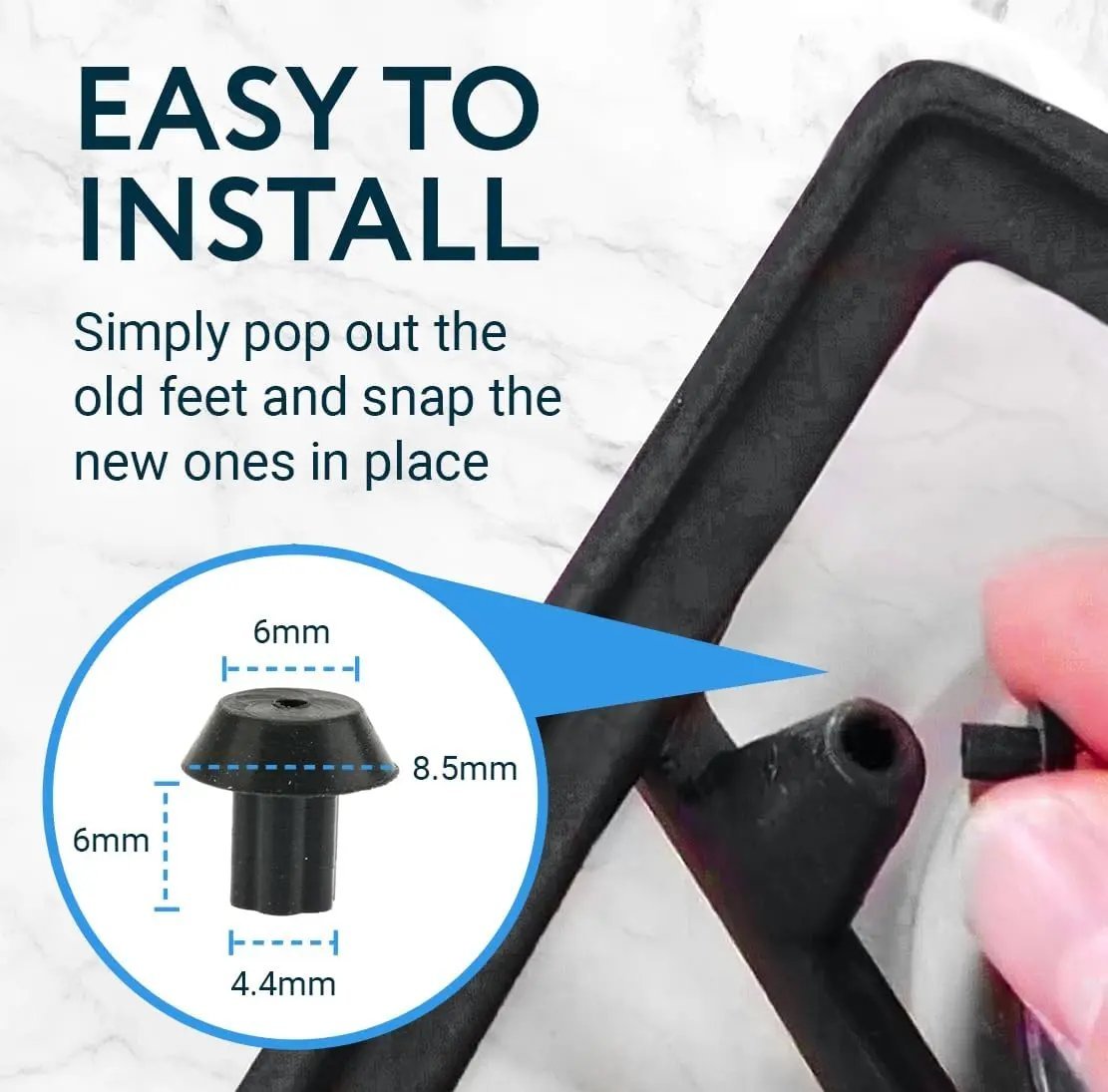 20 - Pack Rubber Feet Stove Grates Compatible Viking Range Models DVGSU101 & VGRT560 - 6GQ - SLBSTORE