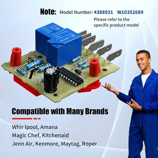 4388931 Refrigerator Main Control Board W10352689 Adaptive Defrost Board - SLBSTORE