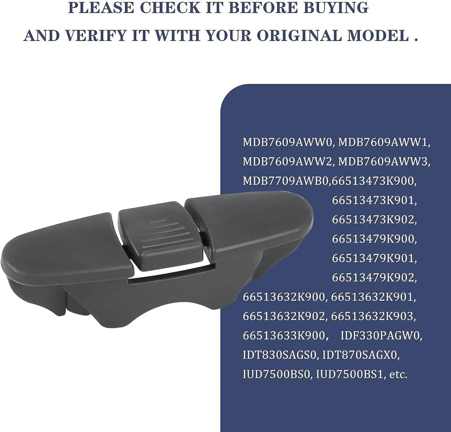 Dishwasher Rack Slide Rail Stop Clip W10508950 Upper Rack Replaces AP6022472 - SLBSTORE