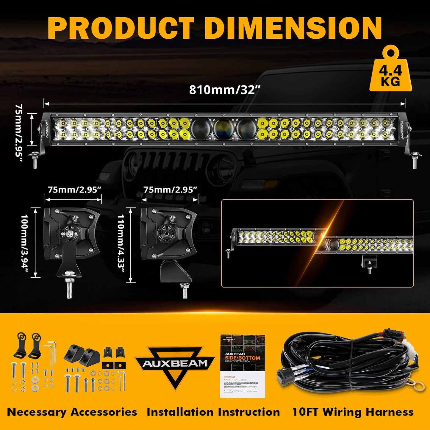 New 5D-PRO Series Super Bright LED Light Bars - SLBSTORE