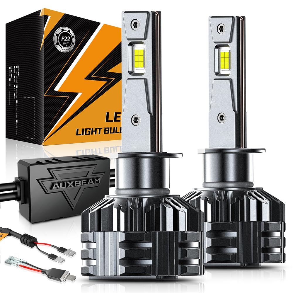 HIGH BRIGHTNESS F22 SERIES 24000LM 110W LED HEADLIGHT BULBS 6500K COOL WHITE - SLBSTORE