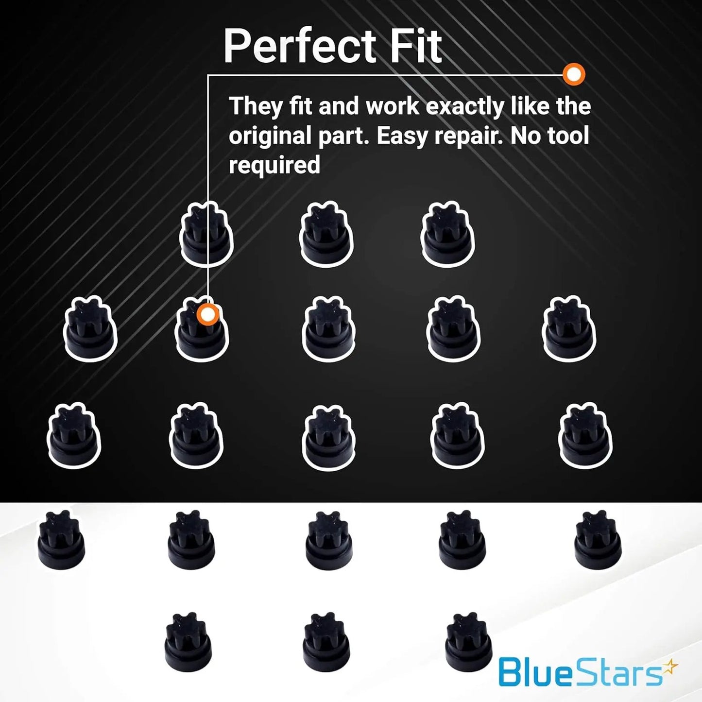 Thermador Bosch Grate Feet Part Compatible With Part Number 00618112 (Pack Of 20) - SLBSTORE