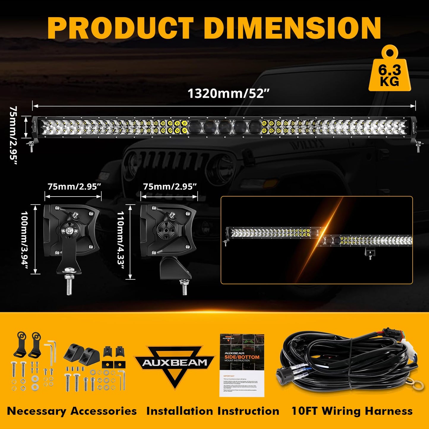 New 5D-PRO Series Super Bright LED Light Bars - SLBSTORE