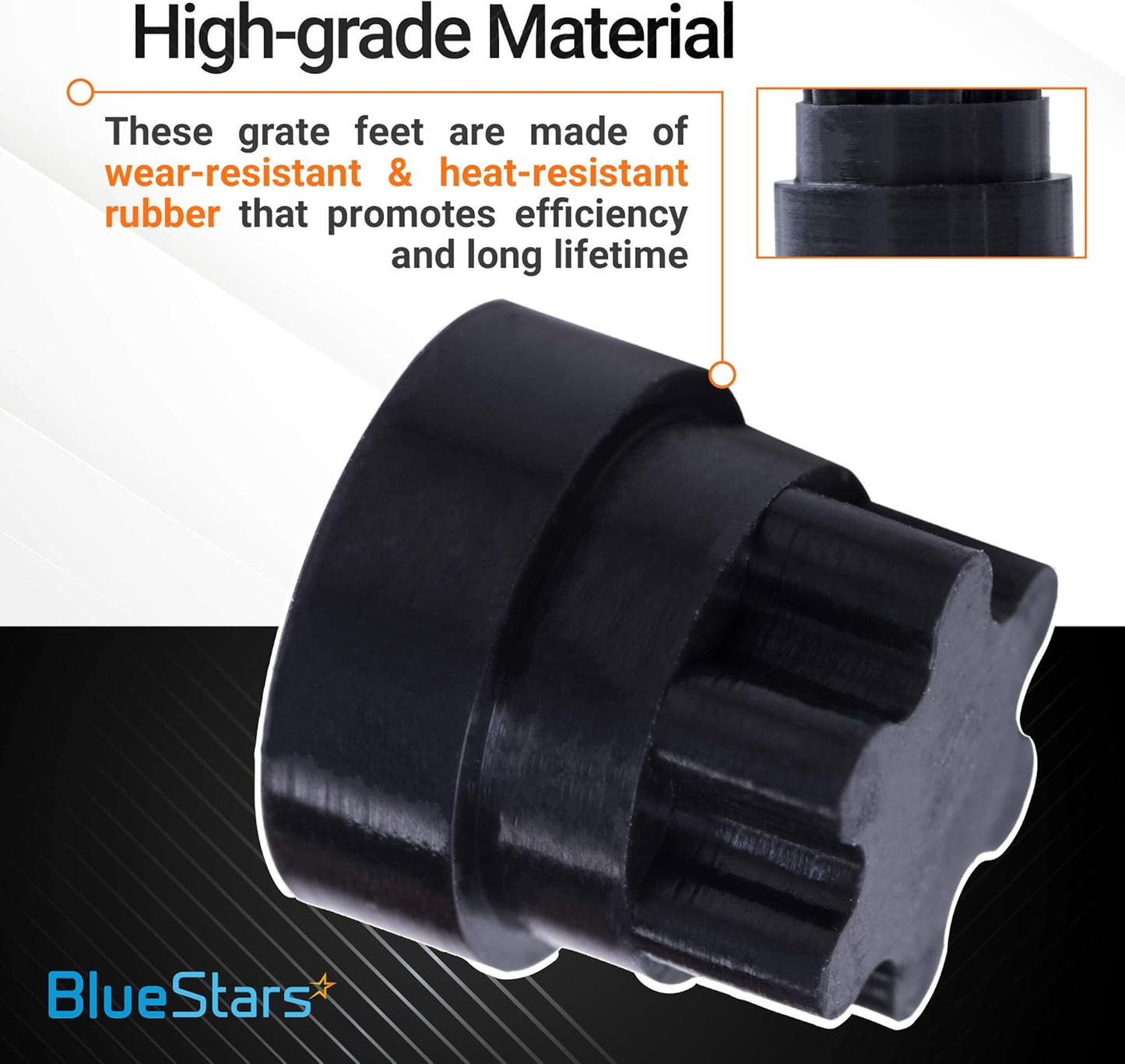 Thermador Bosch Grate Feet Part Compatible With Part Number 00618112 (Pack Of 20) - SLBSTORE
