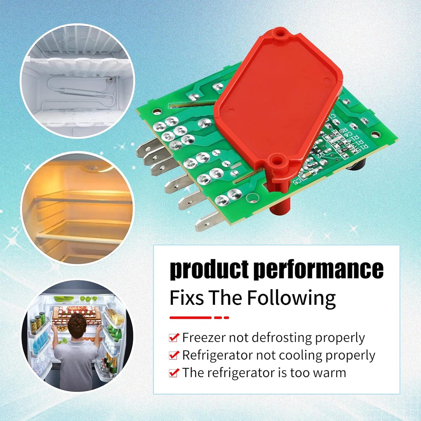 4388931 Refrigerator Main Control Board W10352689 Adaptive Defrost Board - SLBSTORE