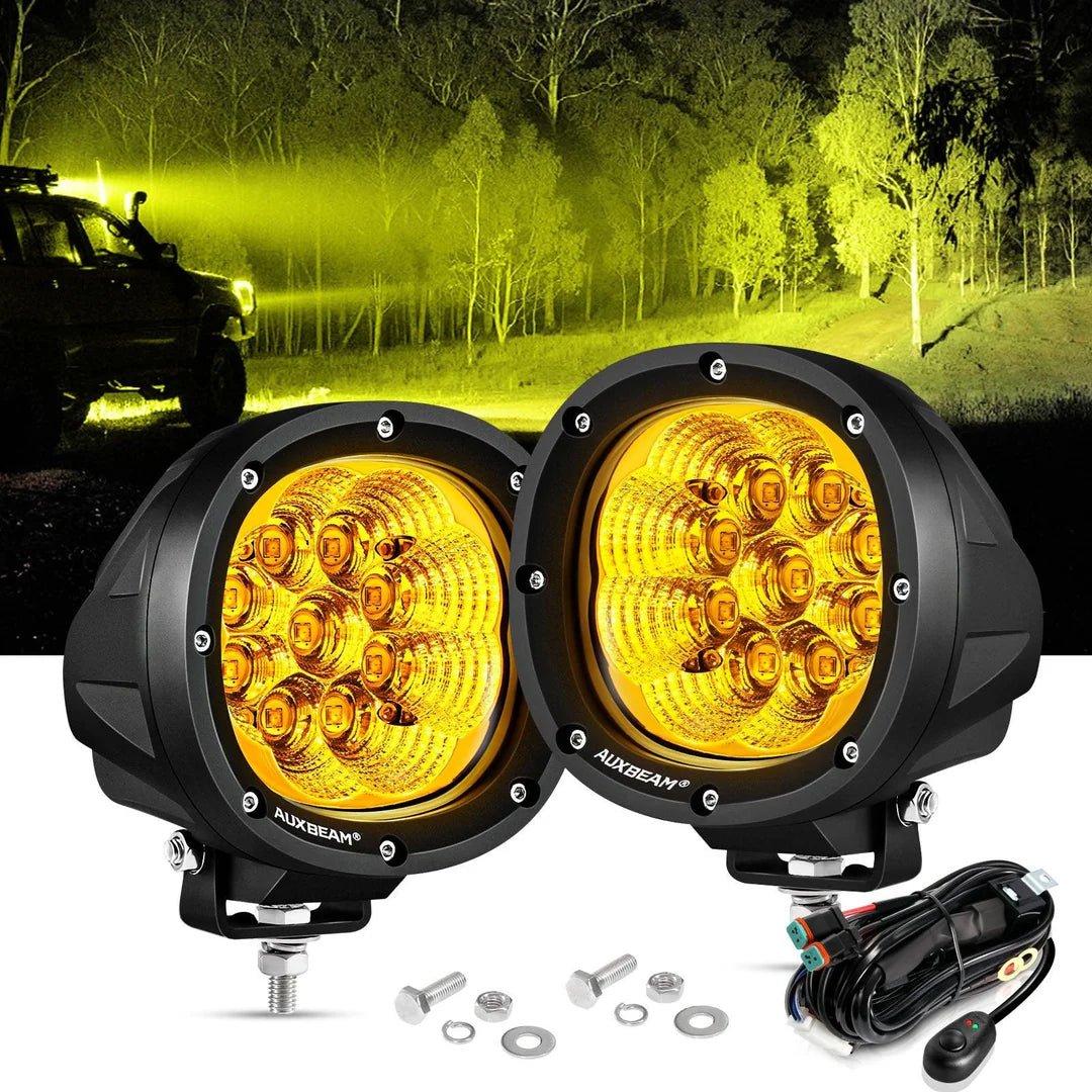 AUXBEAM P4 SERIES | 4 INCH 90W 9000LM 6 MODES LED PODS DRIVING LIGHTS - SLBSTORE