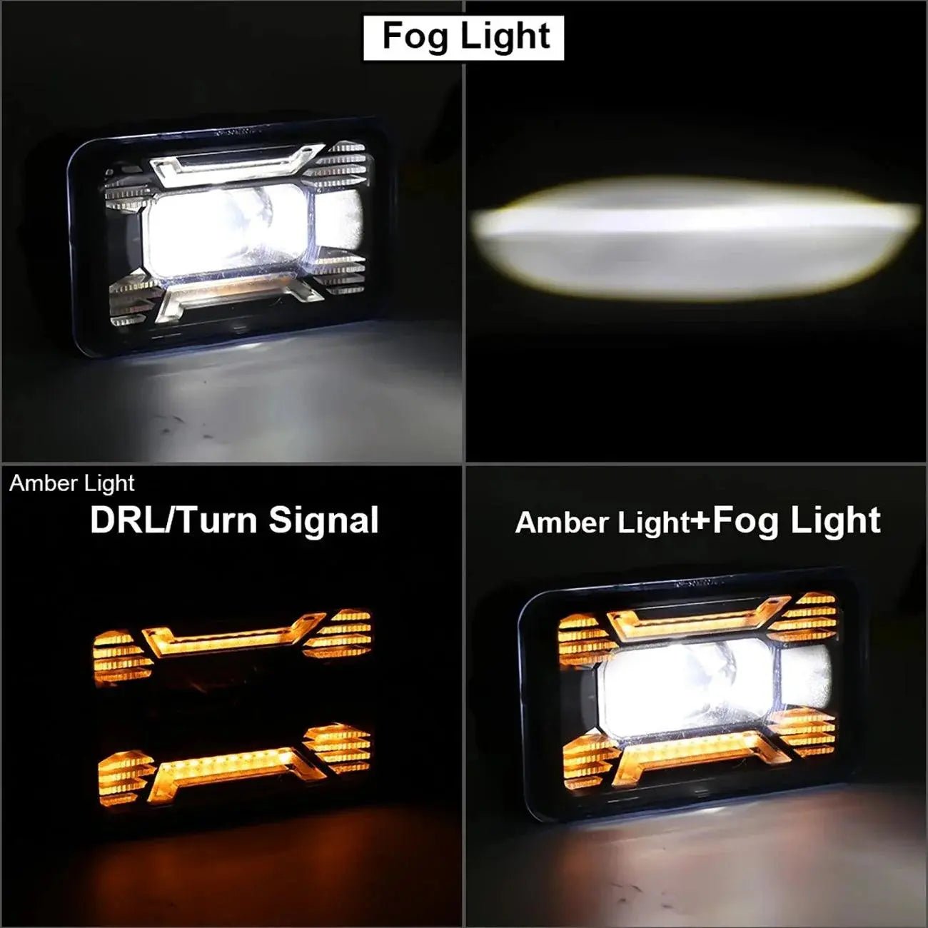 60W LED Fog Lights with DRL/ Turn Signal for Ford F150 2015 2016 2017 2018 2019 2020 - SLBSTORE