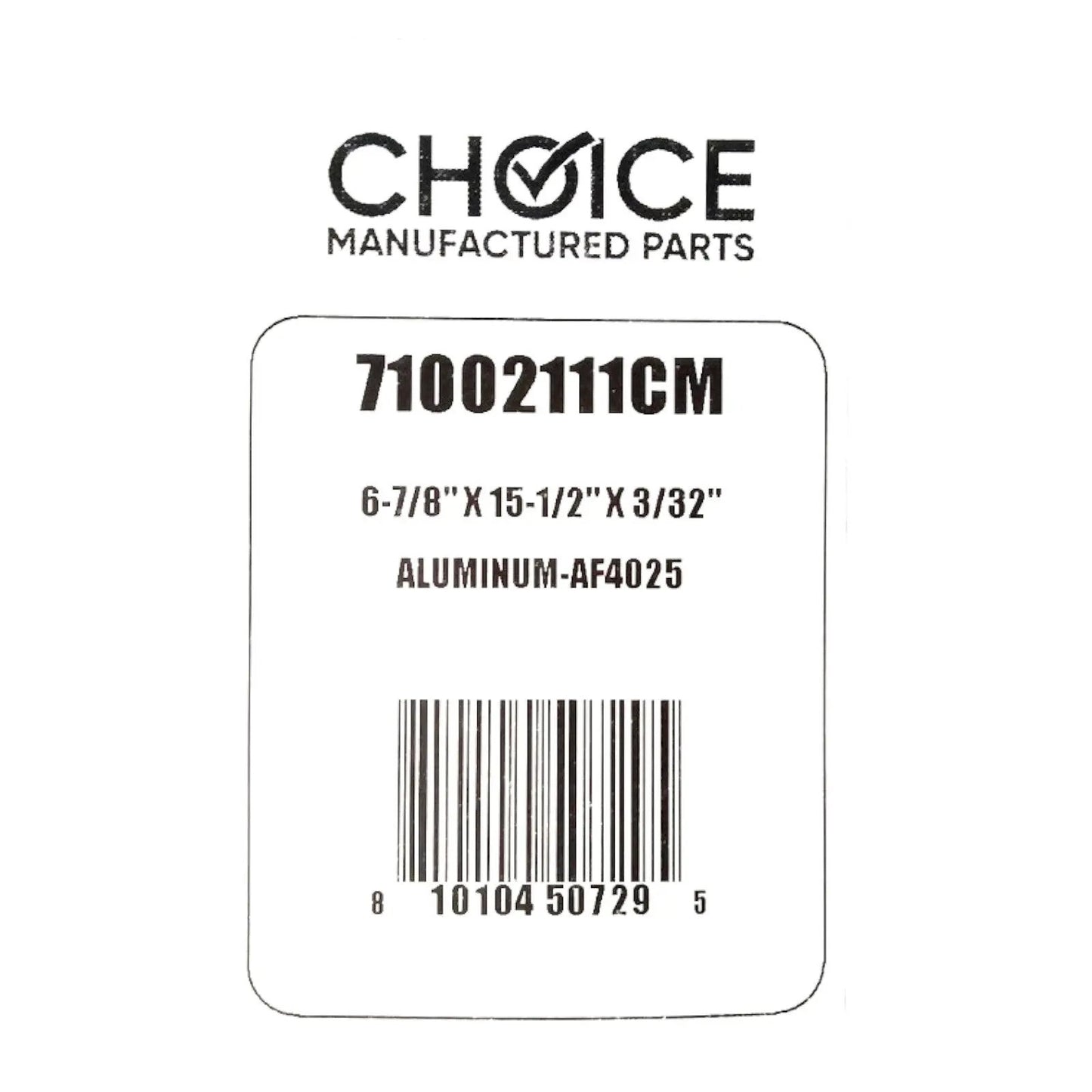 Choice Part 71002111 Aluminum Grease Range Hood Filter for Whirlpool WP71002111 - SLBSTORE