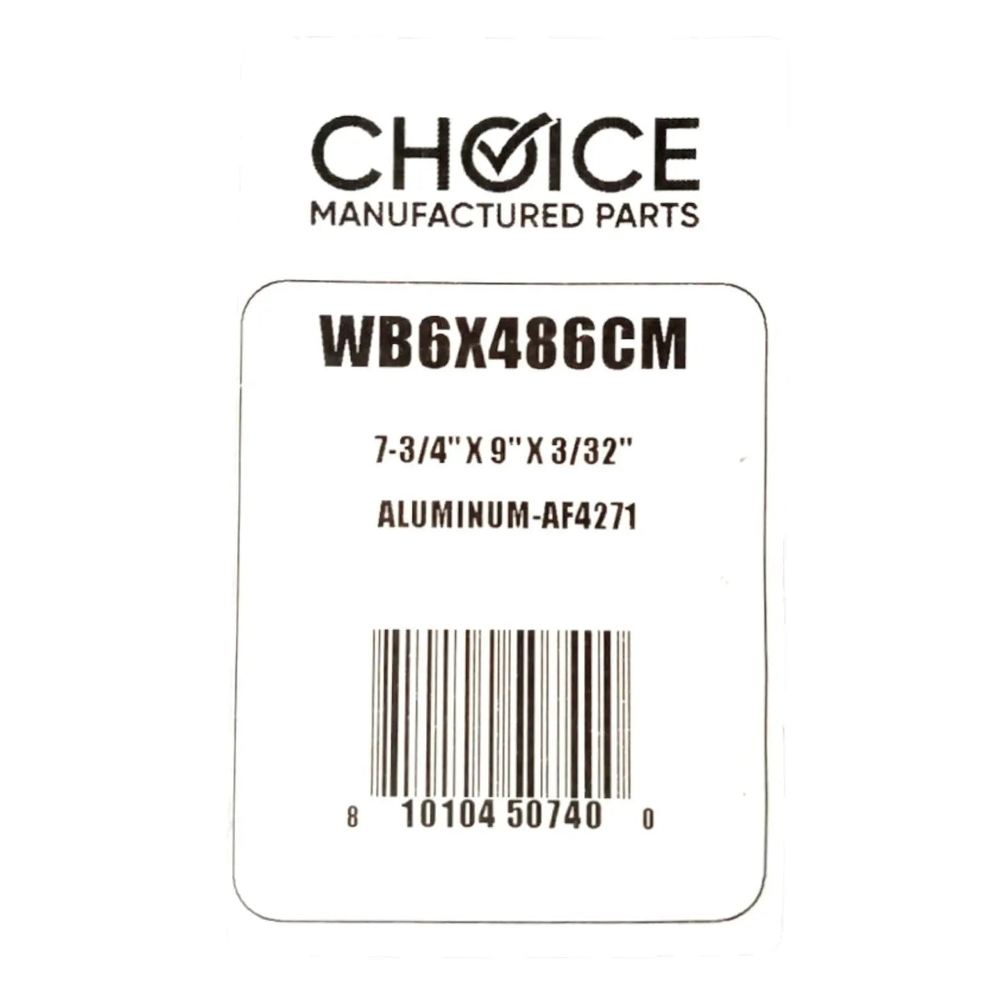 Choice Part WB6X486 Aluminum Grease Range Vent Hood Filter for GE - SLBSTORE