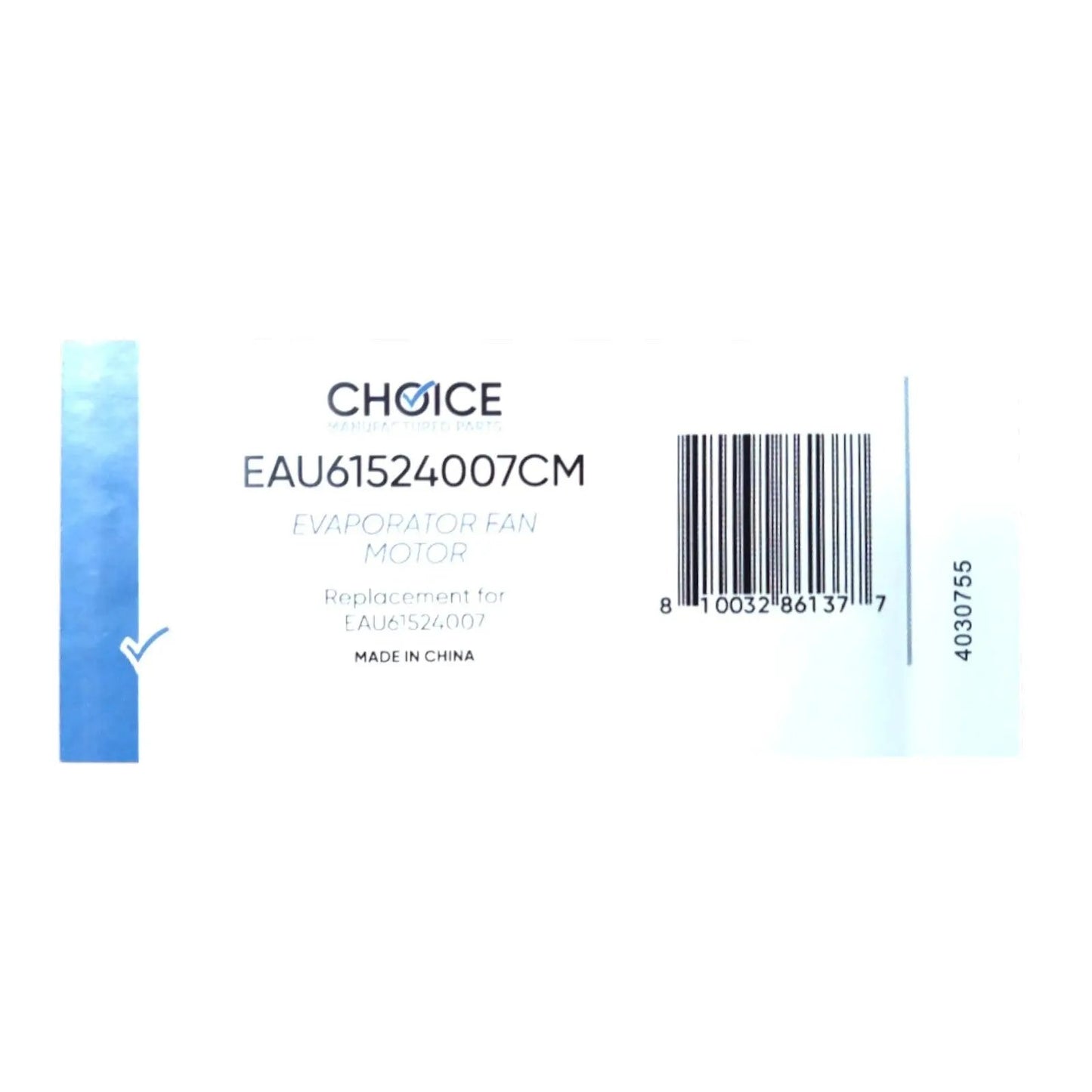 EAU61524007 Refrigerator Evaporator Fan Motor for LG Choice Part - SLBSTORE