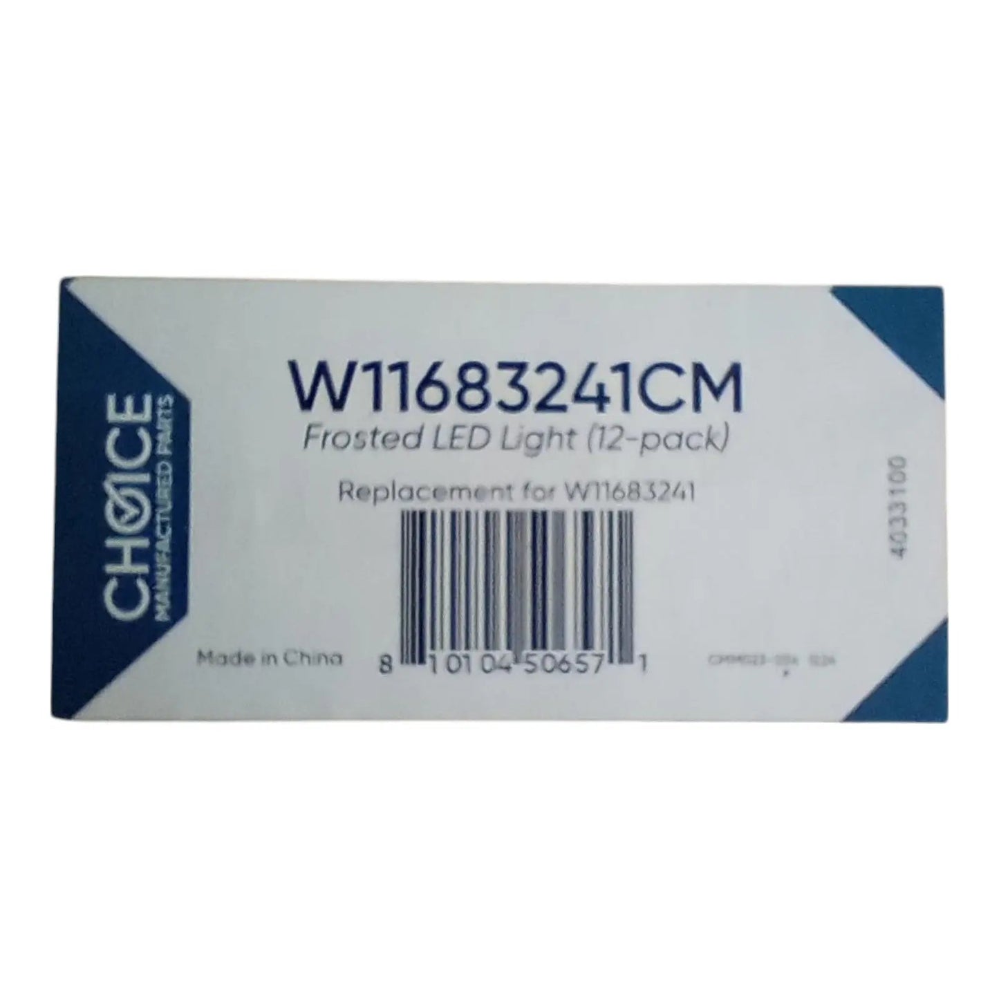 Choice W11683241 Refrigerator White LED Light 12 Pack of W11130208 for Whirlpool - SLBSTORE