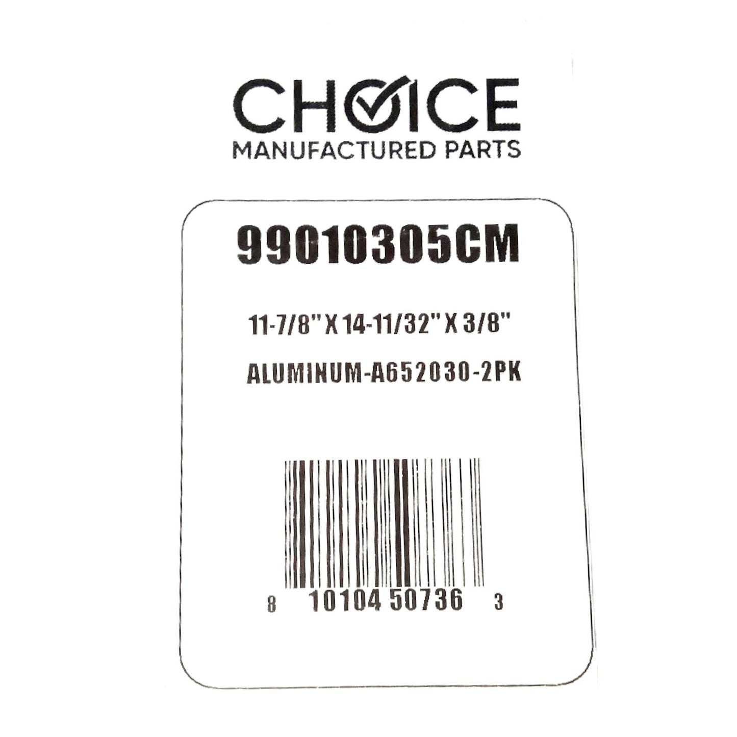 Choice Part 99010305 Aluminum Grease Range Vent Hood Filter 2 Pack for Broan - SLBSTORE