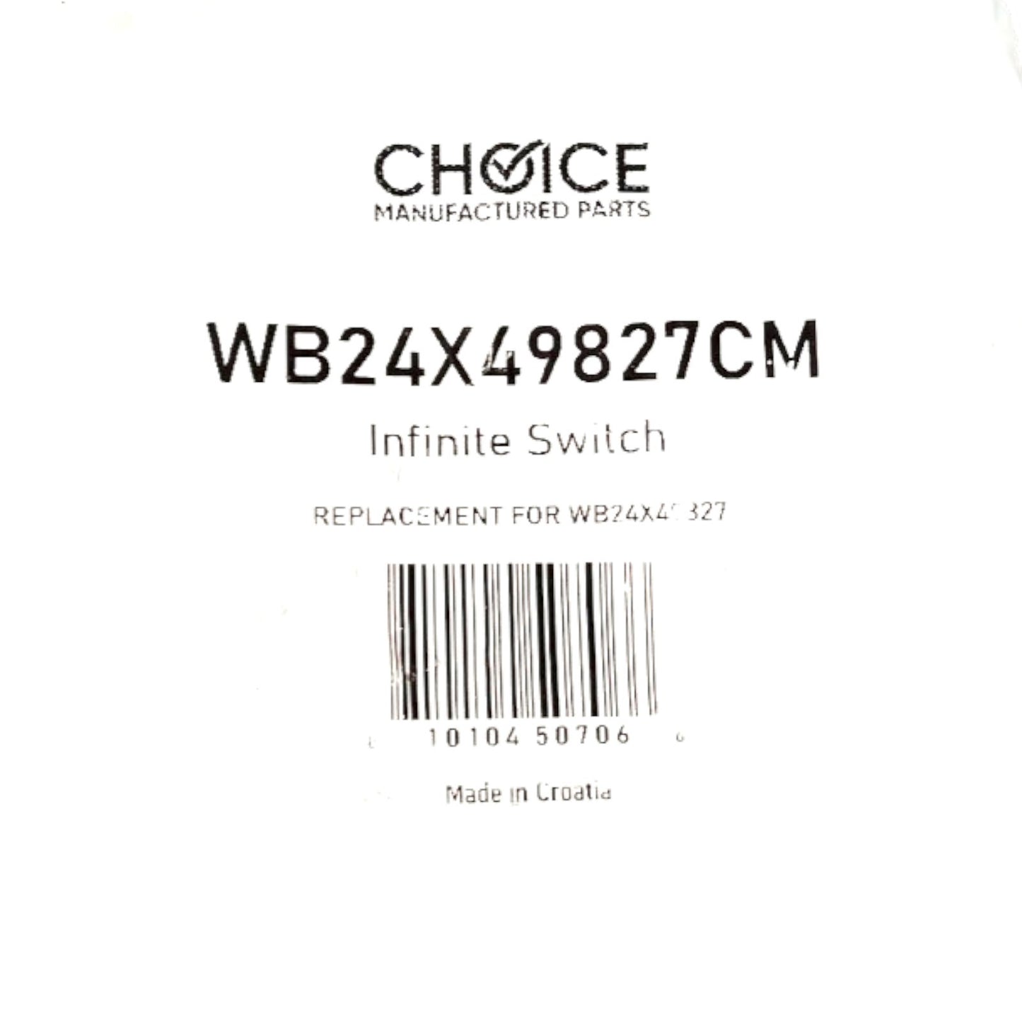 Choice Part WB24X49827 Range Burner Infinite Switch Control for GE Stove - SLBSTORE
