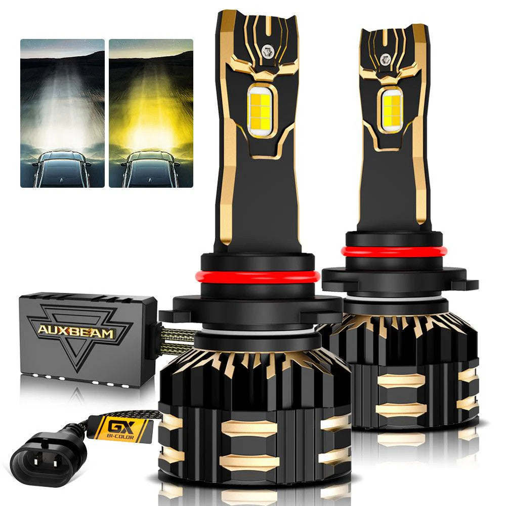 9005 HIGH POWER & BRIGHTNESS GX BI-COLOR SERIES 25000LM 110W LED HEADLIGHT BULBS - SLBSTORE