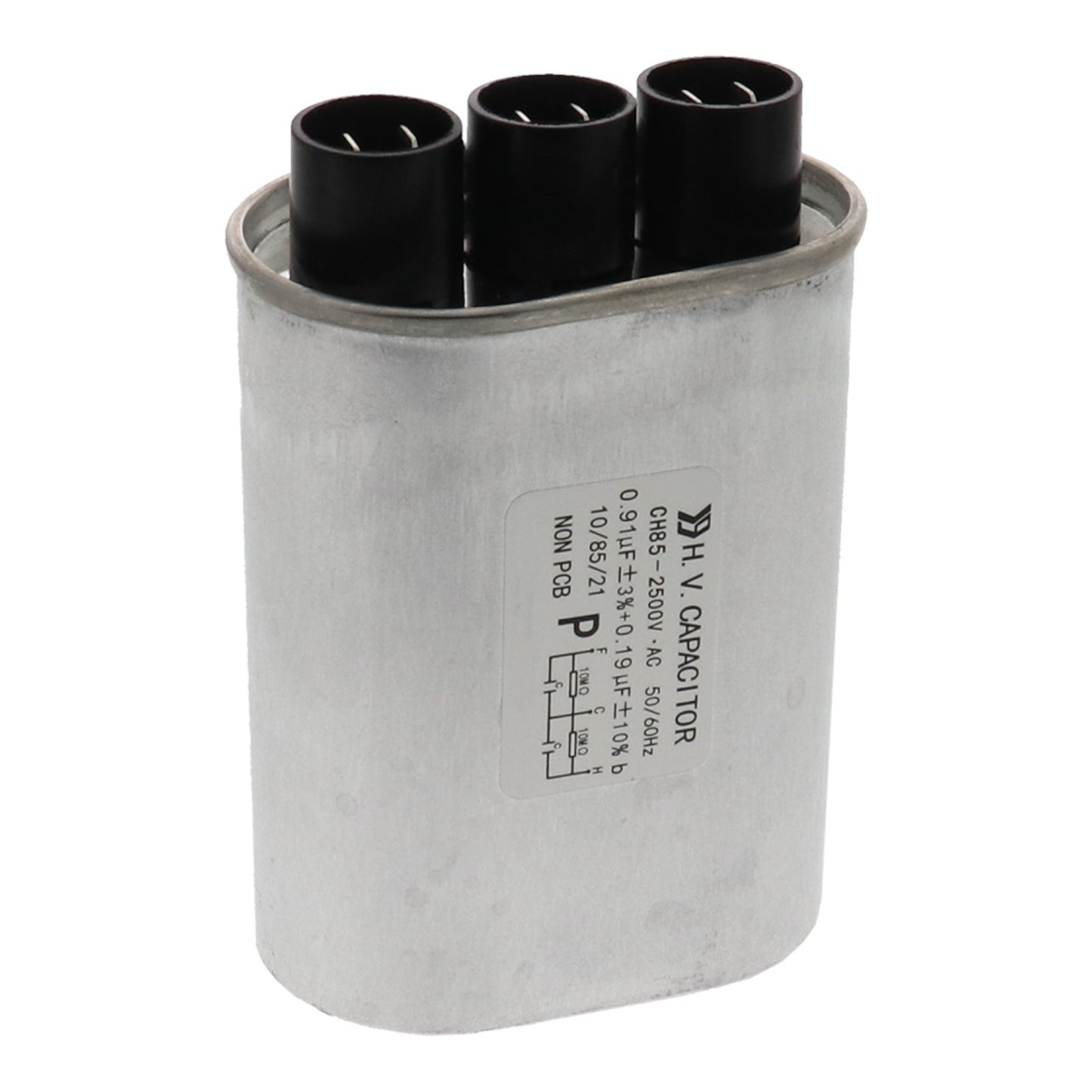 100232 Rapid Cook Oven Dual High Voltage Capacitor 0.91uF 2500V for TurboChef - SLBSTORE