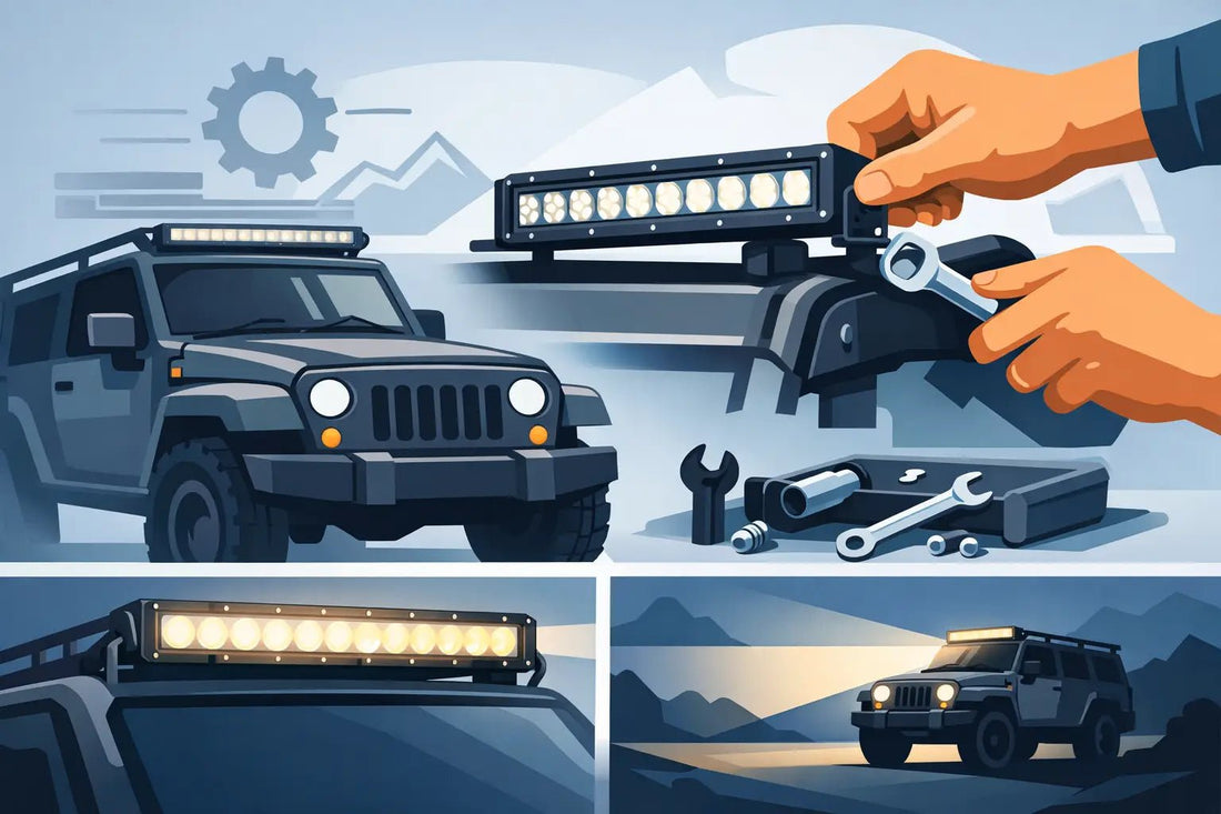 Auxbeam Light Bar Installation Guide - SLBSTORE