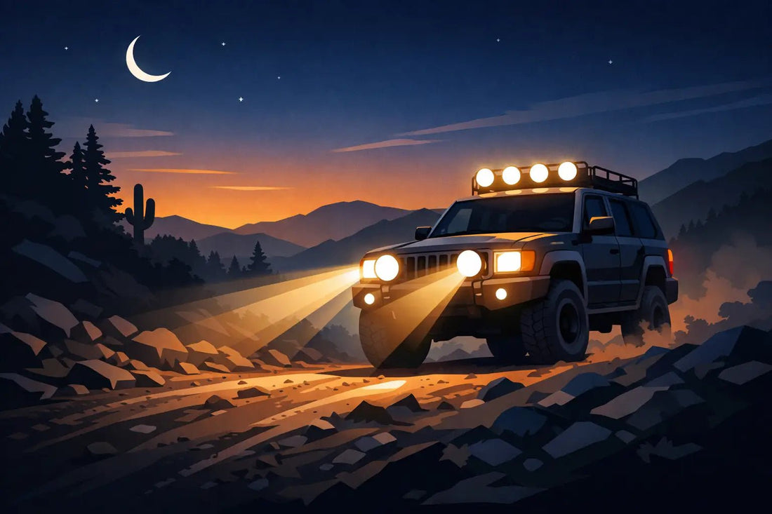 Off Road Driving Lights That Work After Dark - SLBSTORE