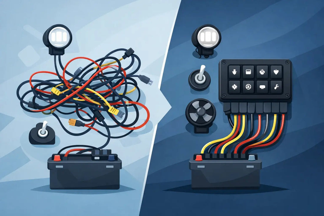 How Switch Panels Clean Up Auxiliary Wiring - SLBSTORE