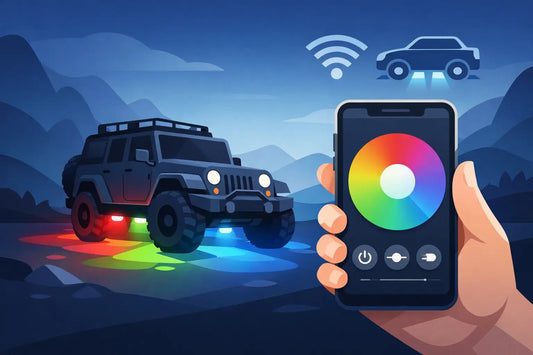 RGB Rock Lights With App Control Explained - SLBSTORE