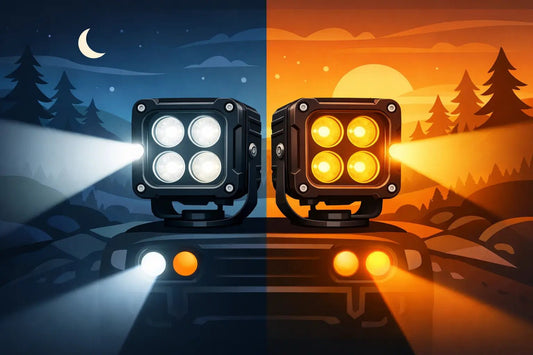 Dual Color LED Pod Lights Explained - SLBSTORE