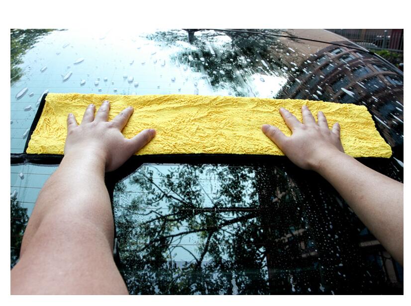 Car wash towel cleaning cloth special towel not lint car glass absorbent rag non - deer skin towel thickening without leaving marks - SLBSTORE