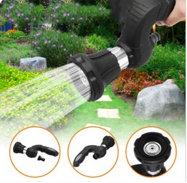 Hand Held Alloy High Pressure Powerful Car Wash With Pressurized Water Gun Head - SLBSTORE