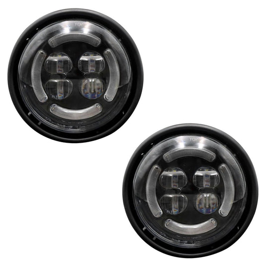 Pair LED Fog Lights Compatible With 2000 - 2015 Freightliner CenturyColumbia - SLBSTORE