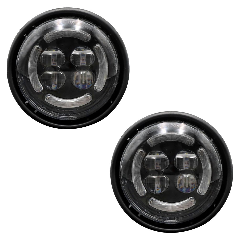 Pair LED Fog Lights Compatible With 2000 - 2015 Freightliner CenturyColumbia - SLBSTORE