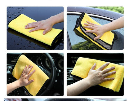Car wash towel cleaning cloth special towel not lint car glass absorbent rag non - deer skin towel thickening without leaving marks - SLBSTORE