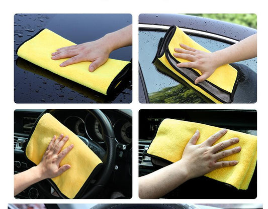 Car wash towel cleaning cloth special towel not lint car glass absorbent rag non - deer skin towel thickening without leaving marks - SLBSTORE