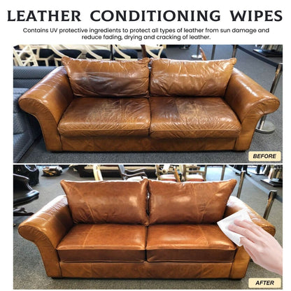 Leather Cleaning Wipes Sofas And Cars - SLBSTORE