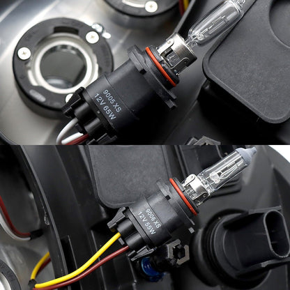 Chrome Halogen Headlights Assembly Compatible With Freightliner Columbia2004 - 2017 Passenger Side,Right Light - SLBSTORE