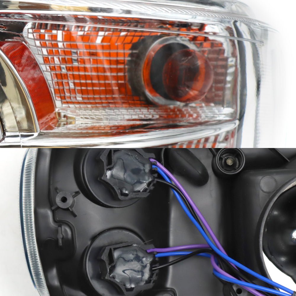 Chrome Headlights Assembly Compatible With 2008 - 2018 Peterbilt 388 389 Passenger Side - SLBSTORE