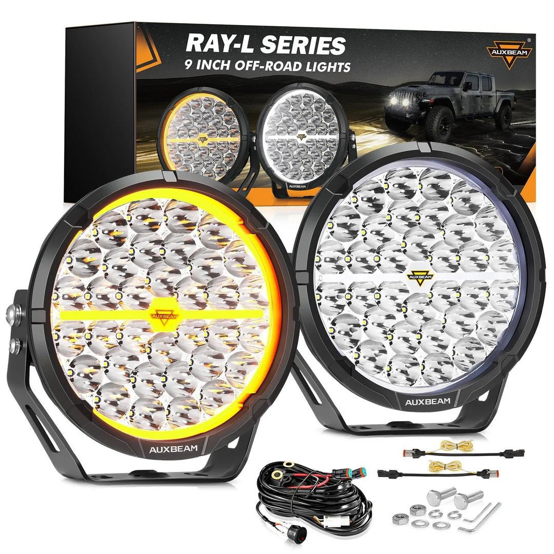 RAY - L SERIES | 9 INCH 318W 34180LM DUAL DRL OFFROAD LED DRIVING LIGHTS - SLBSTORE