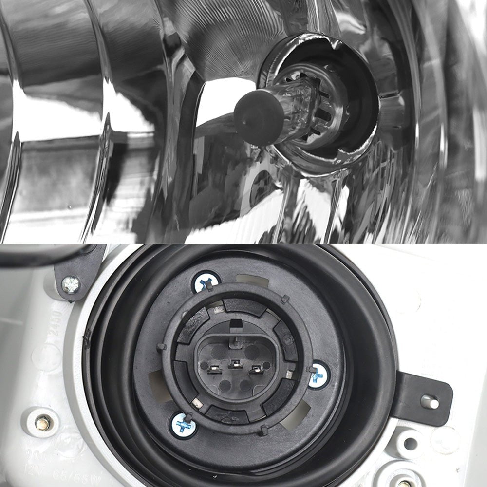 Chrome Headlight Assembly Fit For 2005 - 2015 Peterbilt 325 330 335 337 340 348 Pair - SLBSTORE