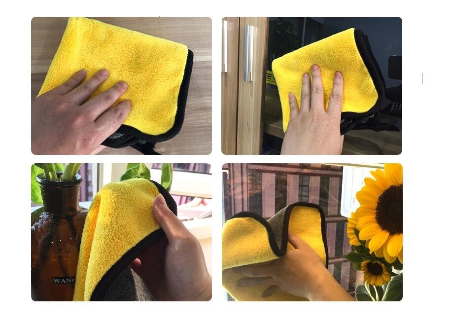 Car wash towel cleaning cloth special towel not lint car glass absorbent rag non - deer skin towel thickening without leaving marks - SLBSTORE