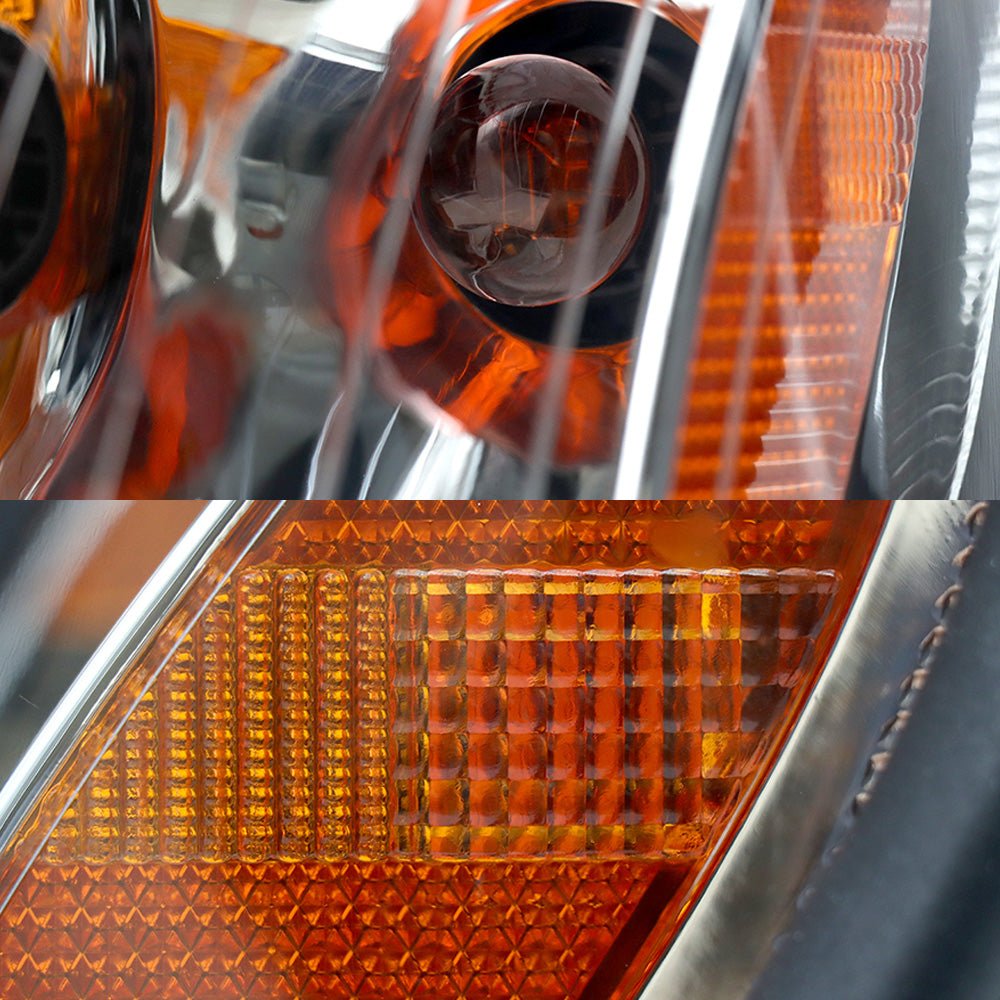 Chrome Halogen Headlights Assembly Compatible With Freightliner Columbia2004 - 2017 Passenger Side,Right Light - SLBSTORE