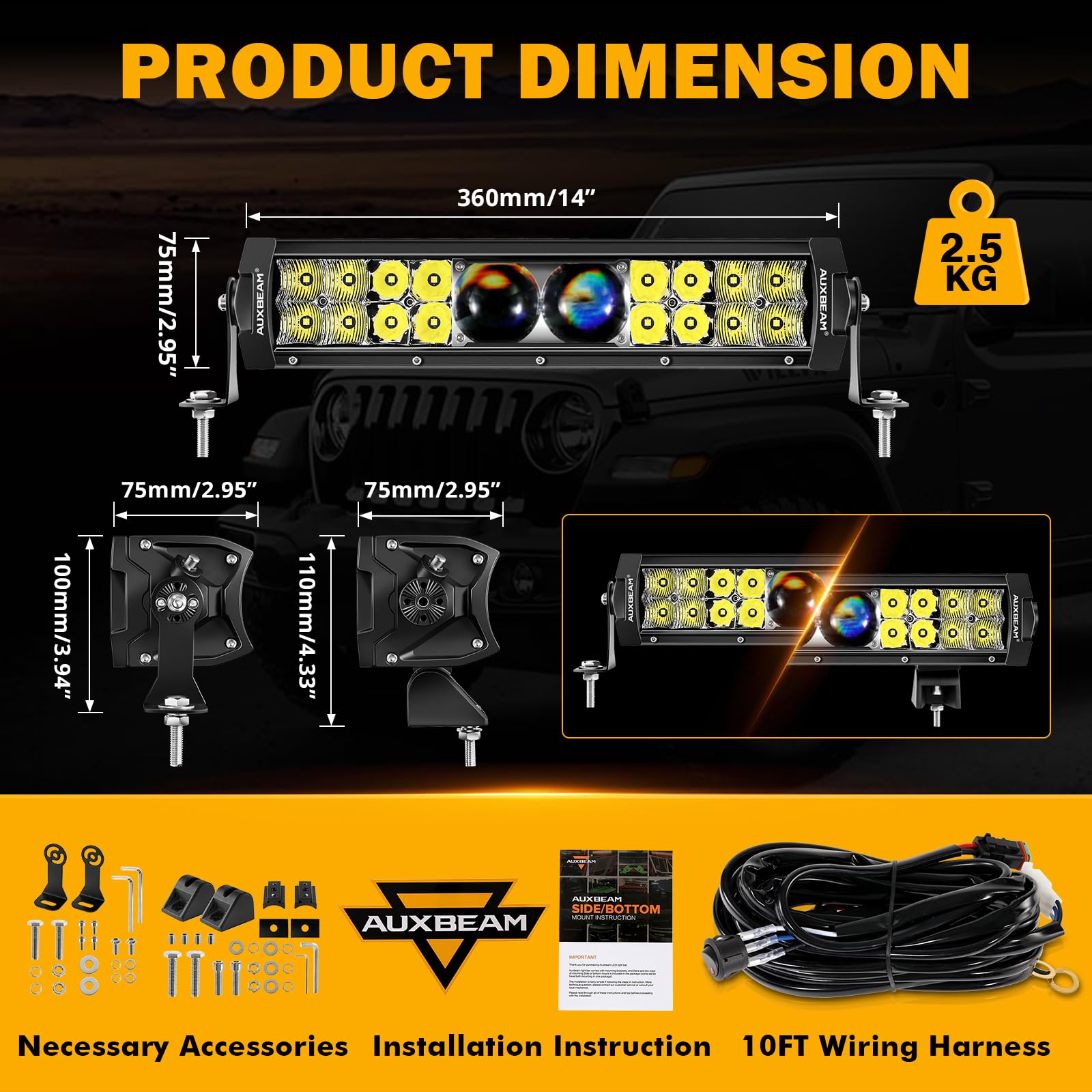 New 5D-PRO Series Super Bright LED Light Bars - SLBSTORE