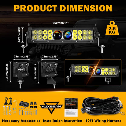 New 5D-PRO Series Super Bright LED Light Bars - SLBSTORE