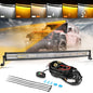 Auxbeam 6 MODES SERIES WHITE&AMBER LED LIGHT BARS 3 INCH/4INCH/7INCH/12INCH/20INCH/22 INCH/30 INCH/42 INCH/50 INCH