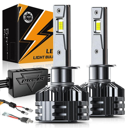 HIGH BRIGHTNESS F22 SERIES 24000LM 110W LED HEADLIGHT BULBS 6500K COOL WHITE - SLBSTORE