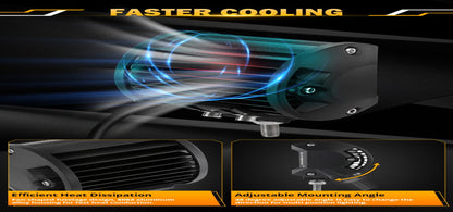 Auxbeam 6 MODES SERIES WHITE&AMBER LED LIGHT BARS 3 INCH/4INCH/7INCH/12INCH/20INCH/22 INCH/30 INCH/42 INCH/50 INCH