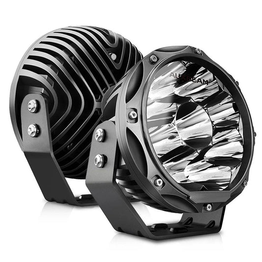 Auxbeam 7" Round Driving Lights LED Off Road Lights 9000LM 90W (Pack Of 2) - SLBSTORE