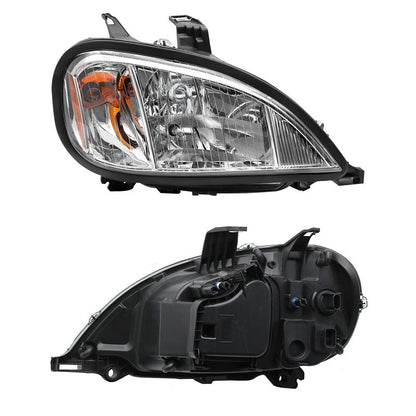 Chrome Halogen Headlights Assembly Compatible With Freightliner Columbia2004 - 2017 Passenger Side,Right Light - SLBSTORE