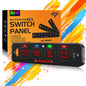 AS-R40/60/80 RGB SLIM SWITCH PANEL TOGGLE/ MOMENTARY/ PULSED MODE SUPPORTED(ONE-SIDED OUTLET) - SLBSTORE