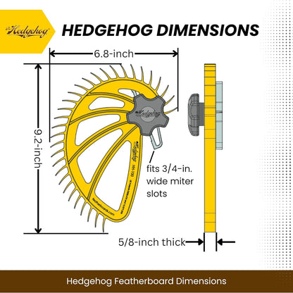 Hedgehog Table Saw Featherboard Single Knob Quick Setup Improves Accuracy Safety - SLBSTORE