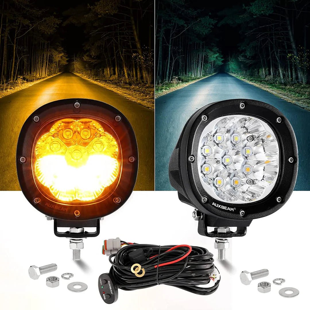 AUXBEAM P4 SERIES | 4 INCH 90W 9000LM 6 MODES LED PODS DRIVING LIGHTS - SLBSTORE