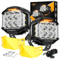Auxbeam V-MAX Series Led Pods Lights with Amber Covers - SLBSTORE