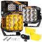 Auxbeam V-MAX Series Led Pods Lights with Amber Covers - SLBSTORE