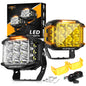 Auxbeam V-MAX Series Led Pods Lights with Amber Covers - SLBSTORE